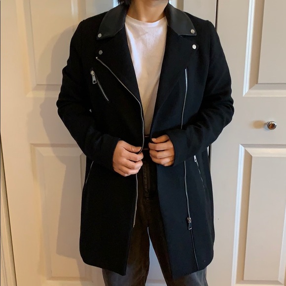 Zara Long Moto Jacket - Picture 1 of 4